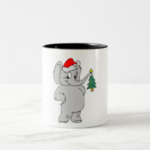 Elephant (Santa Hat) Mug