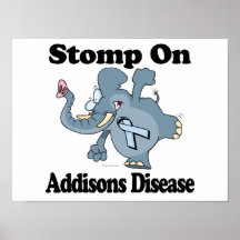 Elephant Stomp On Addisons Disease Poster