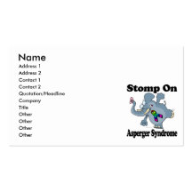 Elephant Stomp On Asperger Syndrome Business Card