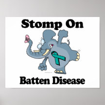 Elephant Stomp On Batten Disease Poster