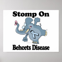 Elephant Stomp On Behcets Disease Poster