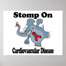 Elephant Stomp On Cardiovascular Disease Print