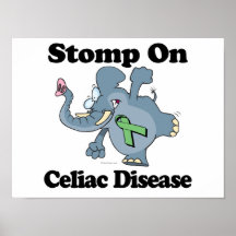 Elephant Stomp On Celiac Disease Posters