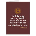 Elizabeth I Quote about Judgement Card
