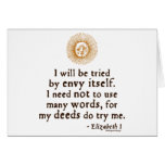 Elizabeth I Quote about Judgement Cards