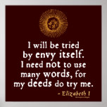 Elizabeth I Quote about Judgement Print