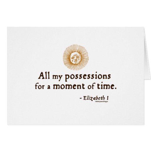 Elizabeth I Quote on Time Cards