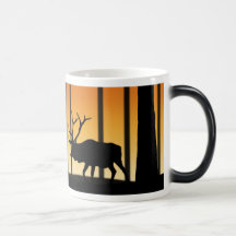 Elk Sunrise/Sunset Morphing Mug