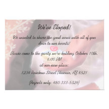 Elopement Party Invitation