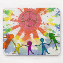 Embrace Peace Mixed Media Artwork Mouse Pad