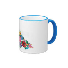 embroidered mug
