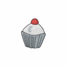 Embroidered Pink Cupcake