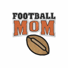 Embroidery Football Mum Polo Shirt