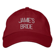 Embroidery red baseball cap