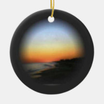 Emerald Isle Sunset Ornament