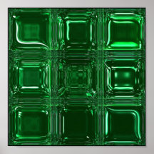 Emerald Series : Perfect Squares Print