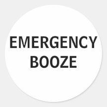 Emergency Booze stickers