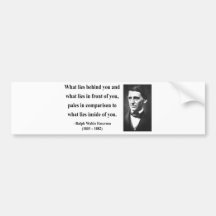 Emerson Quote 2b Bumper Stickers
