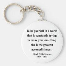 Emerson Quote 4a Key Chain