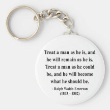 Emerson Quote 9a Keychains