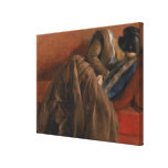 Emilie, the Artist's Sister, Asleep Stretched Canvas Print