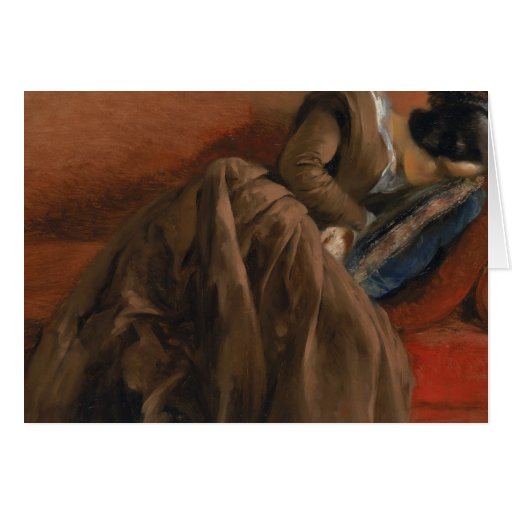Emilie, the Artist's Sister, Asleep Greeting Cards