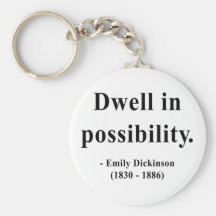 Emily Dickinson Quote 2a Key Chain
