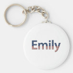 Emily Stars and Stripes Key Chains