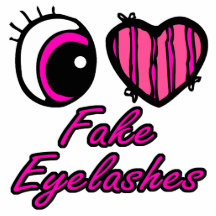 Emo Eye Heart I Love Fake Eyelashes Cut Out