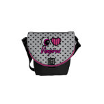 Emo Eye Heart I Love Vampires Commuter Bags