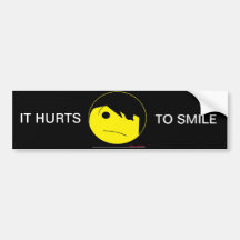 Emo Smile Bumper Stickers