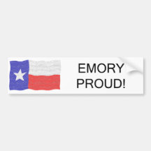 Emory Proud Bumper Sticker