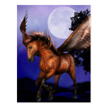 Enchanted Pegasus  Postcard