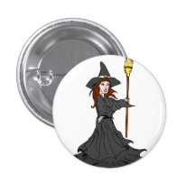 Enchanting Witch Button