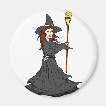 Enchanting Witch Fridge Magnets