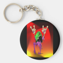 Encore Red Lights Keychain