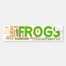 Encouraging Frogs Bumper Sticker