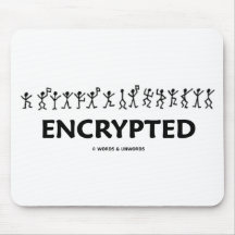 Encrypted (Adventure Of The Dancing Men Cipher) Mousepads