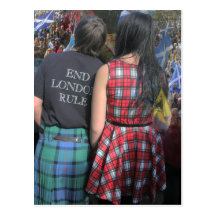 End London Rule Yes Scotland Postcard