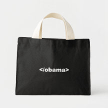 End Obama Code Canvas Bags