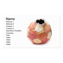 End of soccer business card templates