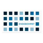 ENDODONTIST (mod squares) Business Card Template