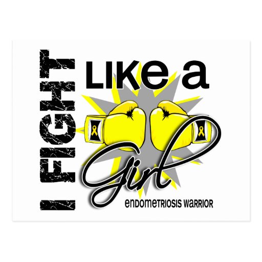 Endometriosis I Fight Like A Girl 13.2 Post Cards