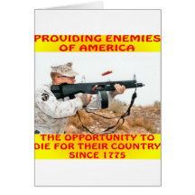 Enemies Of America Die For Their Country 1775 Card