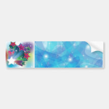 Energising colourful stars bumper stickers