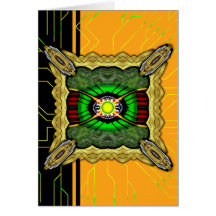 Energy Core Radioactive Greeting Cards
