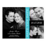 Engagement Collage Save The Date Announcement Post Card