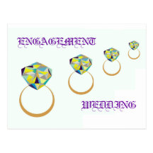 ENGAGEMENT-WEDDING POST CARD