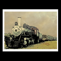 Engine 44 Winnsboro SC postcards