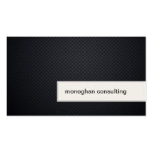 Engineering Business Card Modern Black Texture